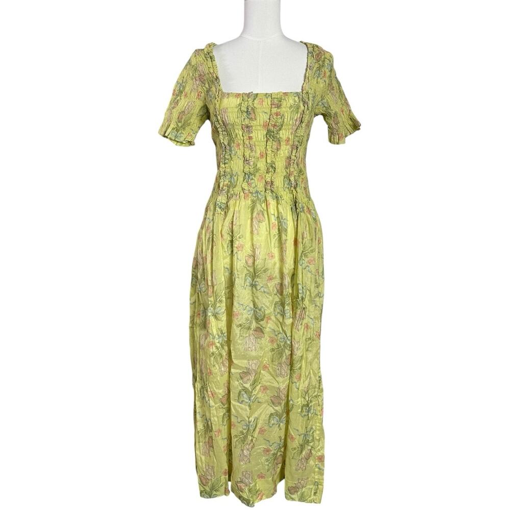Free People Damson Madder Dainty Ethereal Cottage Raphaela Midi Dress 16 XL - Picture 8 of 16